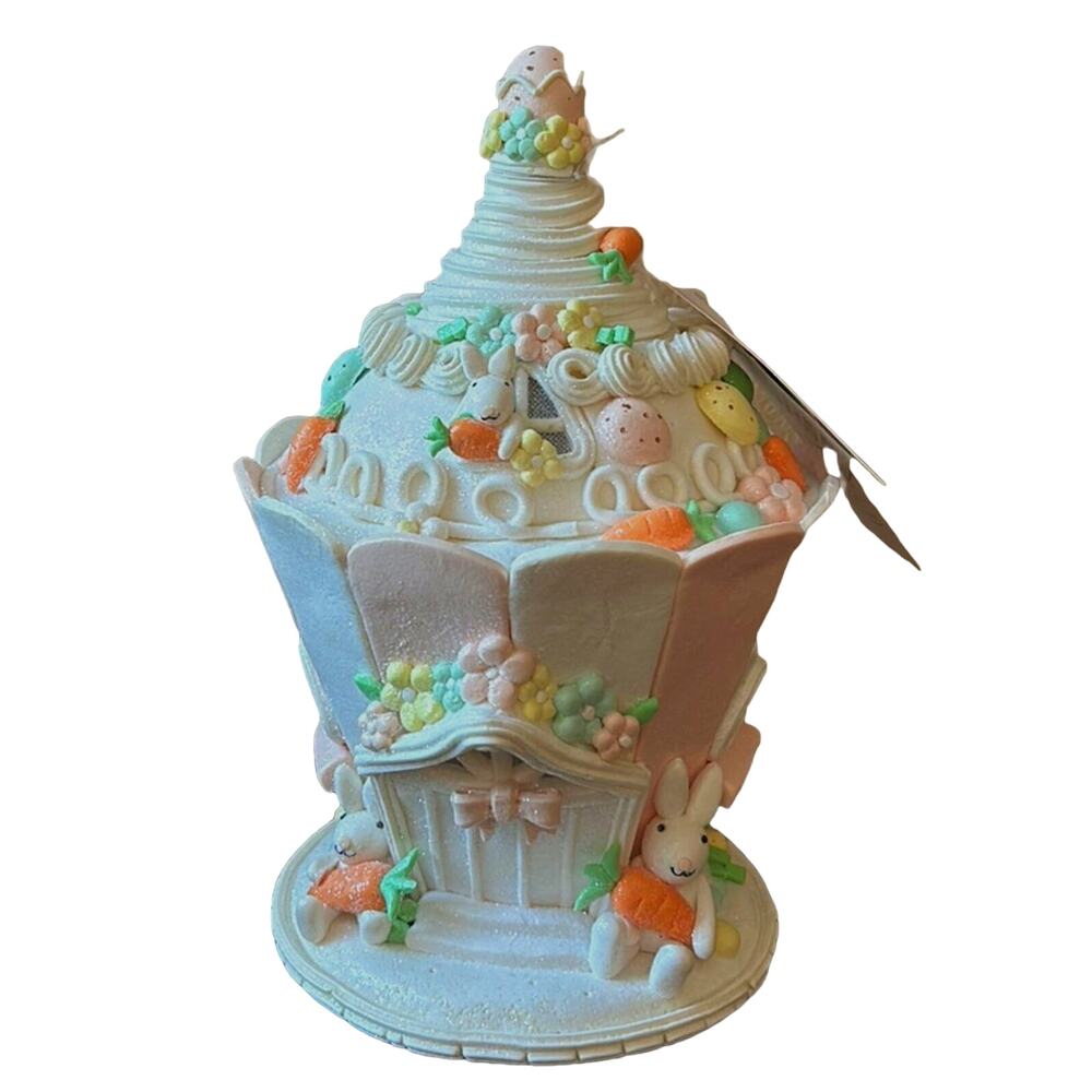 NEW Cupcakes and Cashmere Easter Bunny Pastel Cupcake House Carrots Eggs